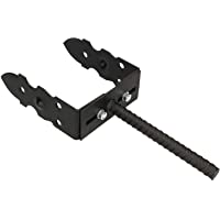 Los mejores  - KOTARBAU® Soporte de poste en U de 120 – 200 mm de ancho ajustable- soporte de poste con anclaje de hormigón- postes…